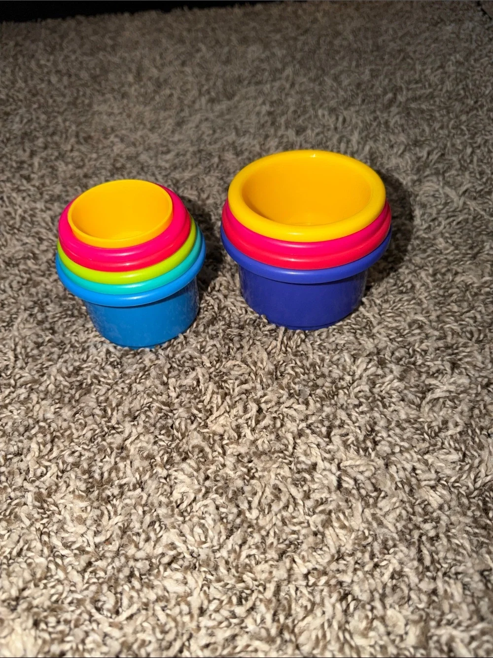 Stacking Nesting Cups Set - Colorful Kids Bath & Play Cups